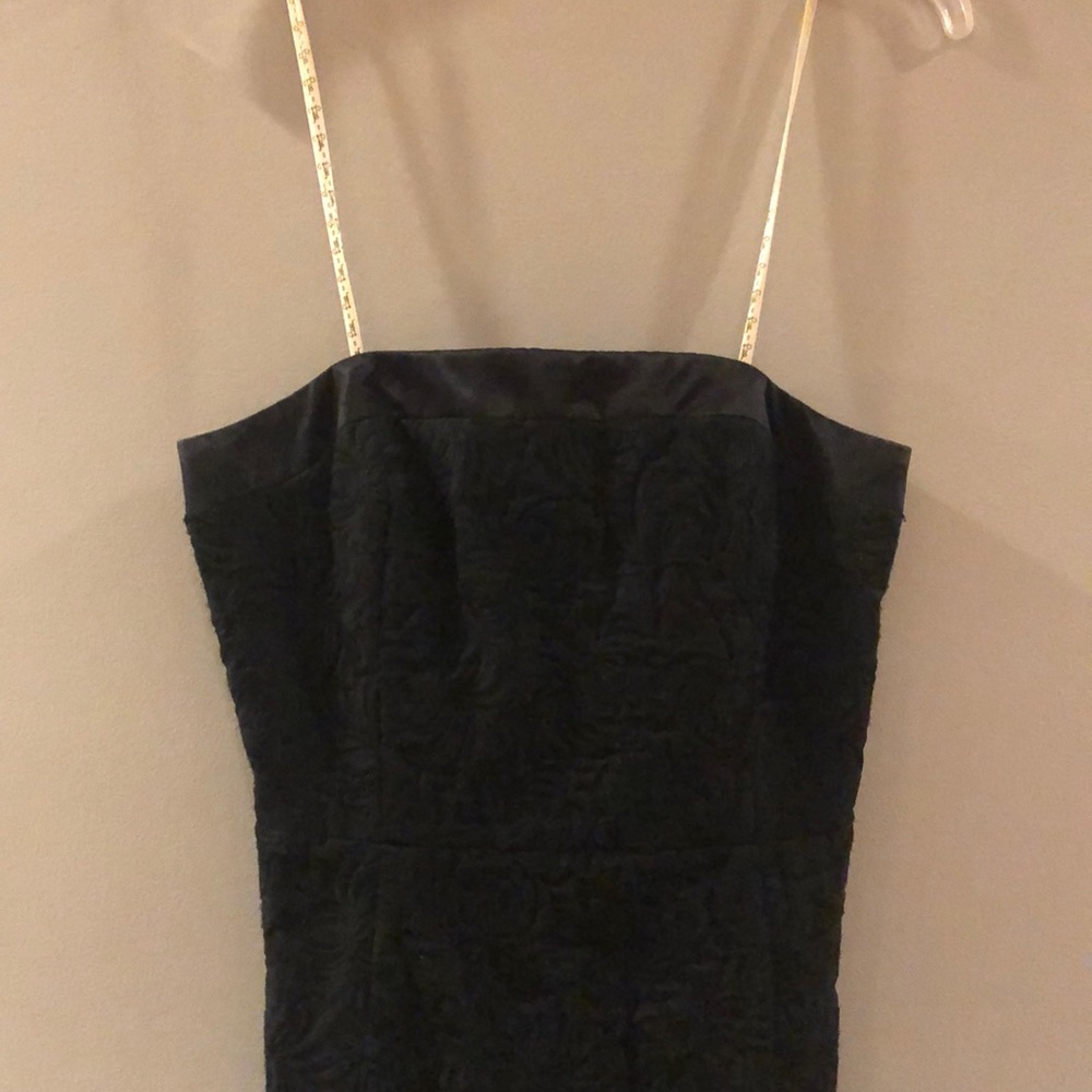 Lilly black textured pattern dress